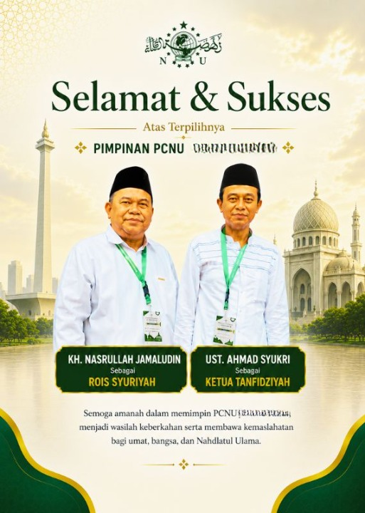 PCNU  Pengurus Cabang Kabupaten Timor Tengah Utara Rois Syuriyah KH Nasrullah Jamaludin dan Ketua Tanfidziyah Ust Ahmad Syukri