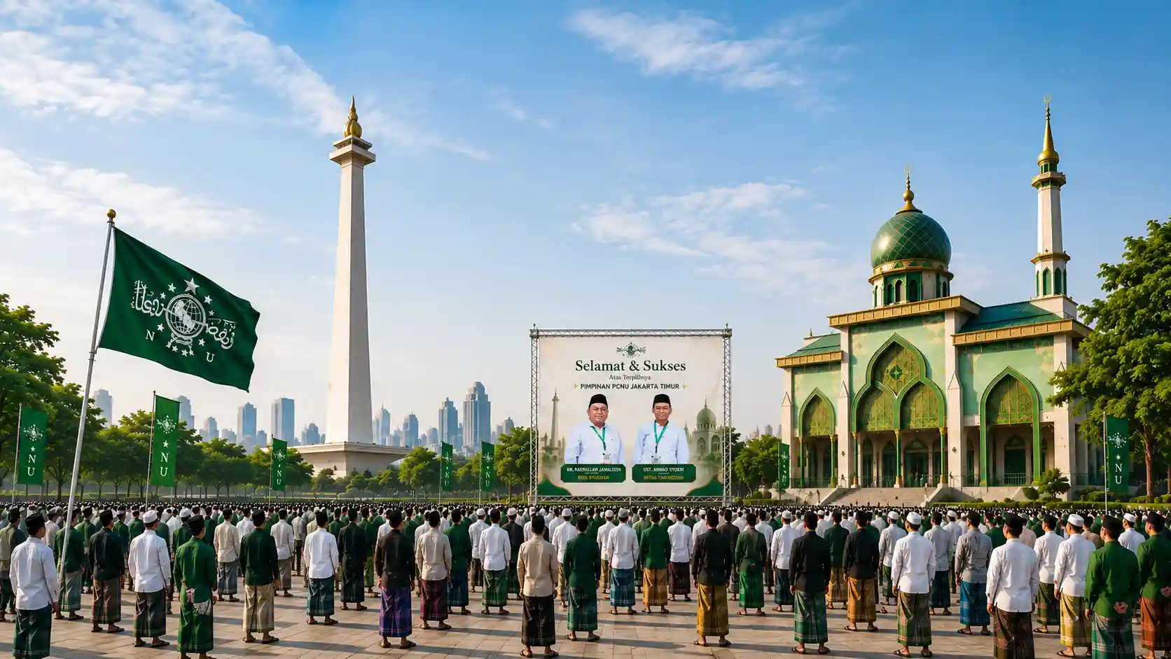 Kebersamaan pengurus dan warga PCNU Pengurus Cabang Kabupaten Timor Tengah Utara